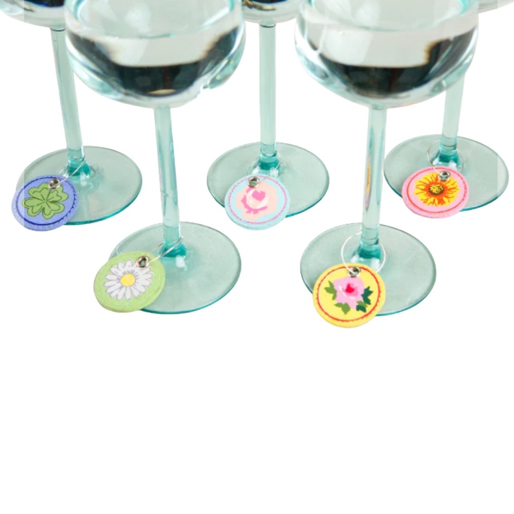 To The Market Garden Gals Glass Charms Wine Glass Markers Entertaining